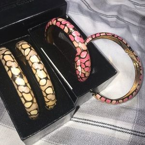 JOAN RIVERS QVC metal bangle bracelet set New NIB